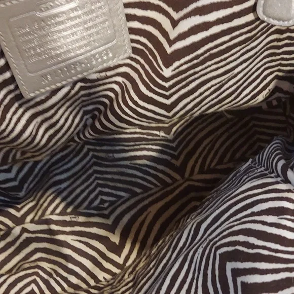 Coach Tan and Gray Shoulder Bag - Picture 6 of 6